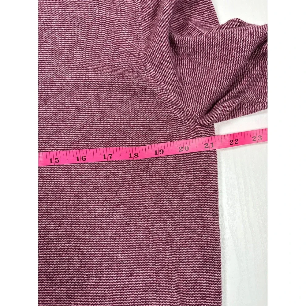 Bonobos Mens Burgundy‎ Striped Cotton Cashmere Crewneck Sweater Large BST00676N